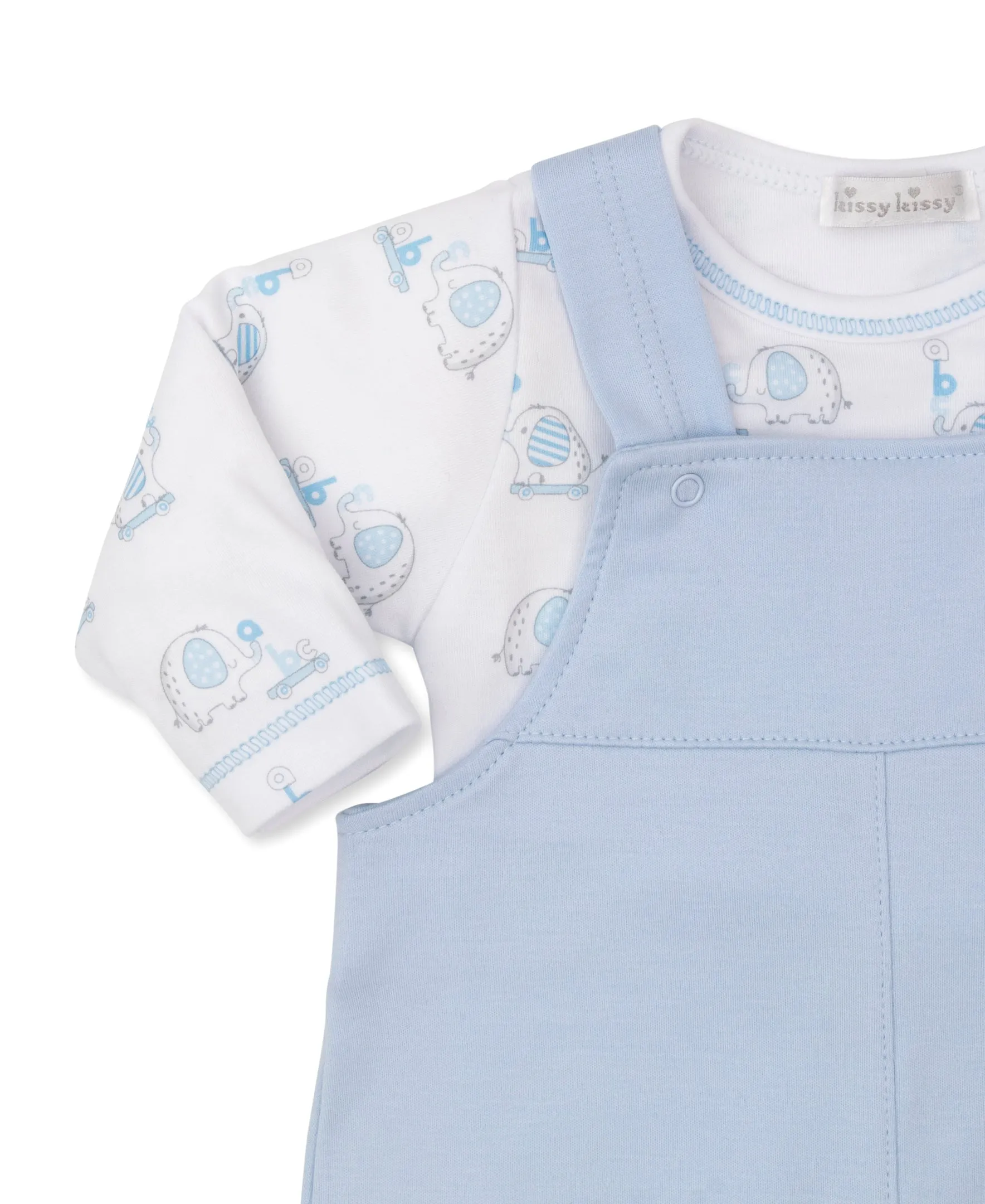 2 Piece Boys Elephant Bodysuit & Overalls