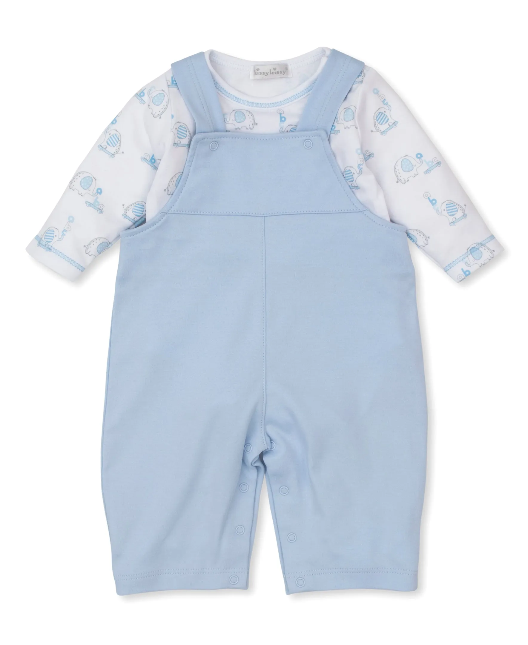 2 Piece Boys Elephant Bodysuit & Overalls