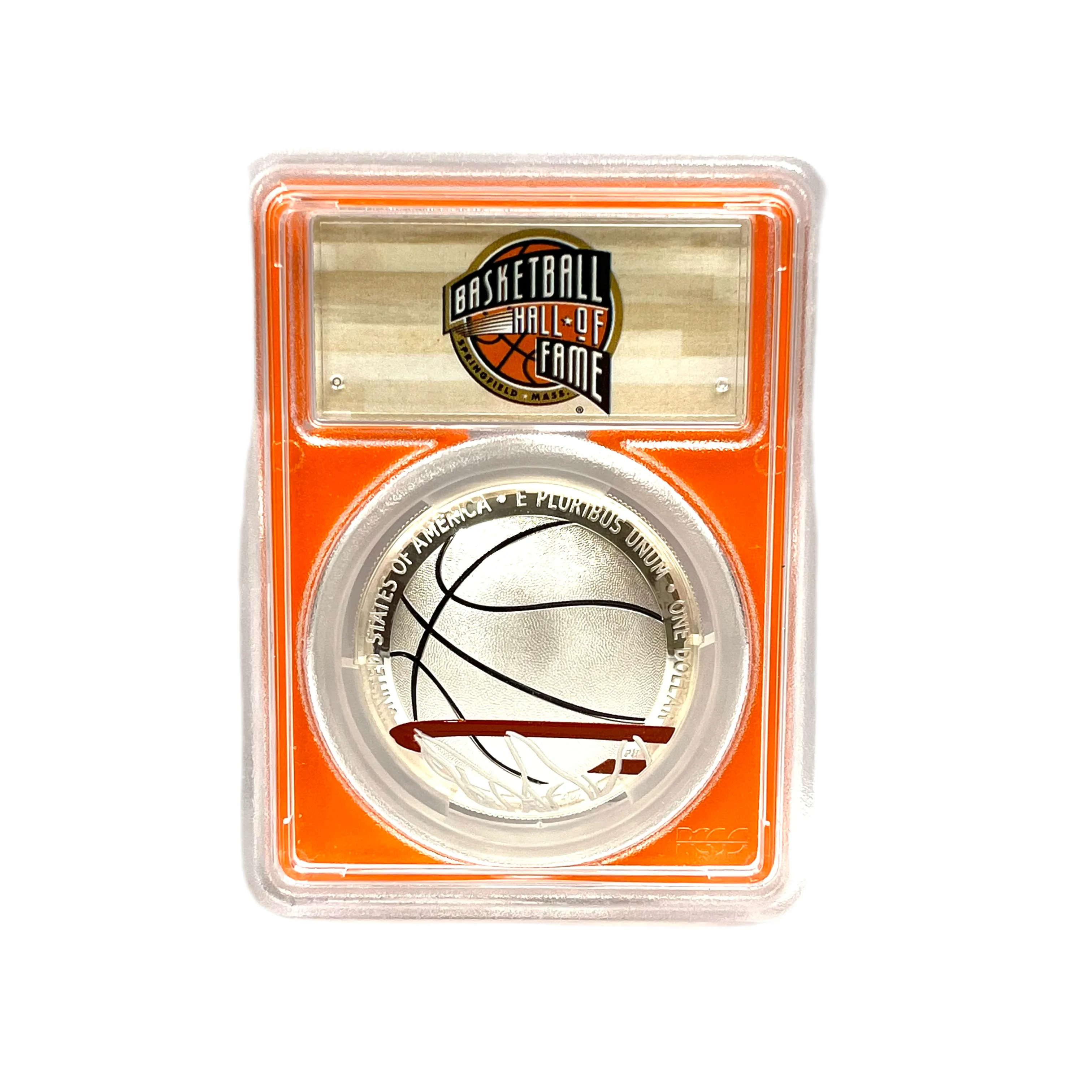 2020-P Basketball Hall of Fame Silver Proof $1 PCGS PR70DCAM 1st Official Colorized Coin