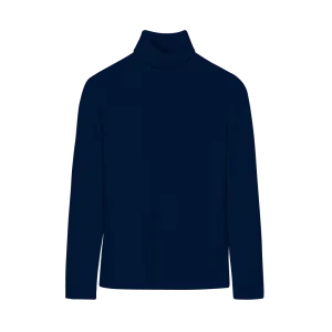 Basic Navy Blue Turtle/Mock Neck