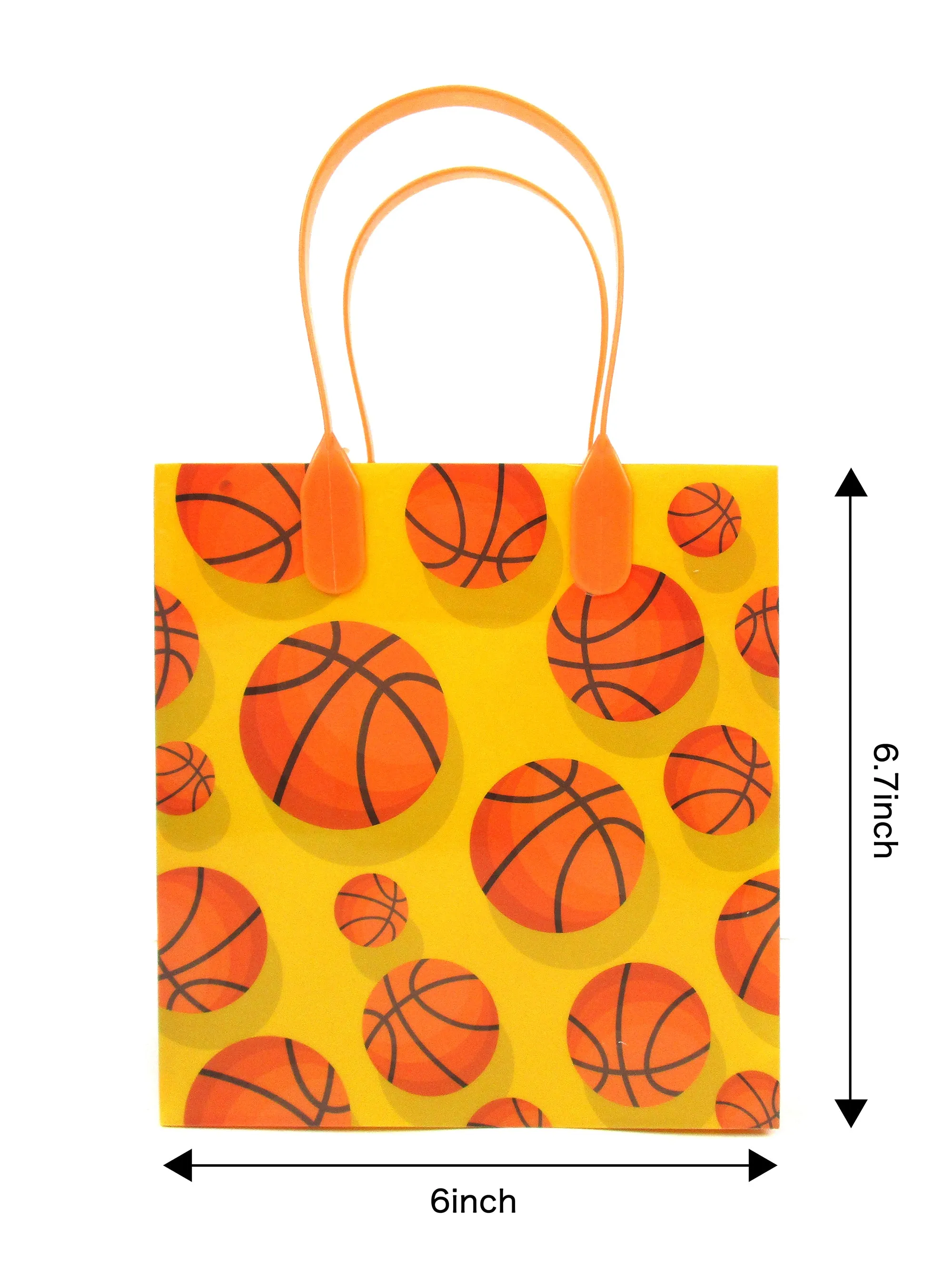 Basketball Party Favor Treat Bags - Set of 6 or 12