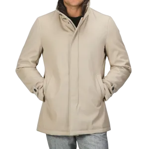 Beige Loro Piana Wool Twill Jacket