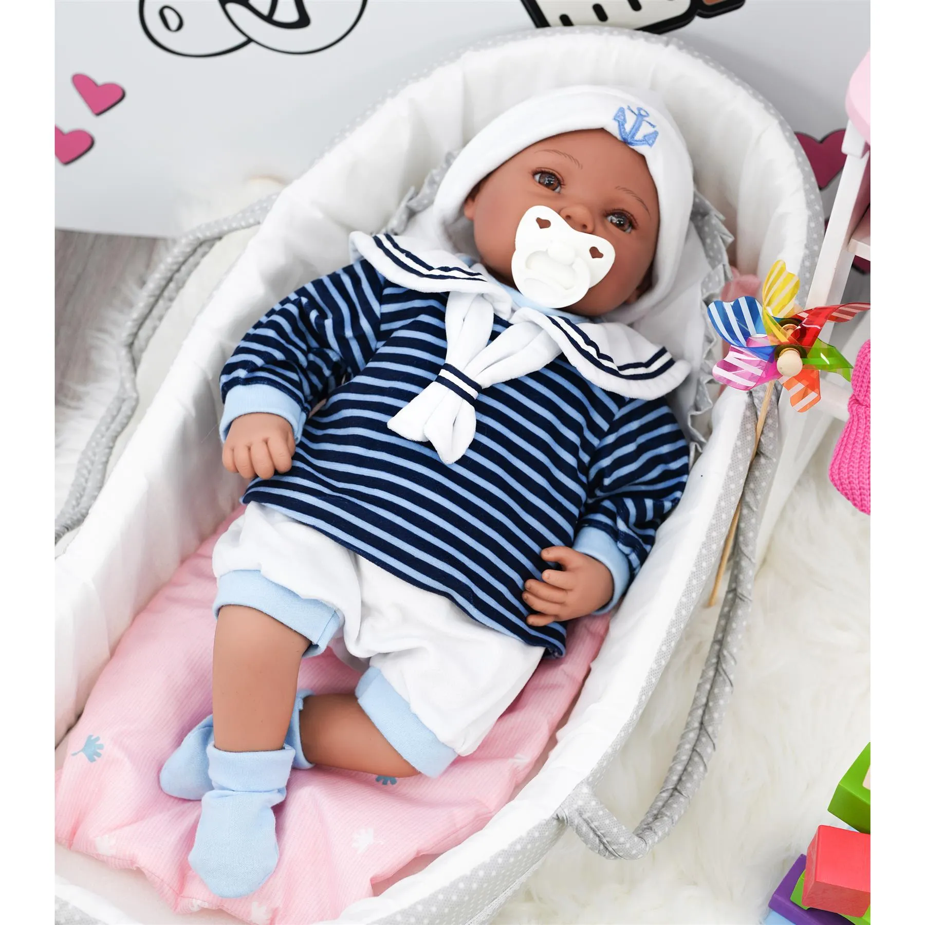 BiBi Outfits - Reborn Doll Clothes (Sailor) (50 cm / 20")