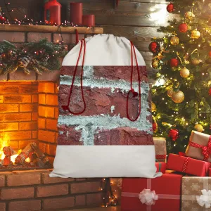 bricks Sublimation Linen Drawstring Sack