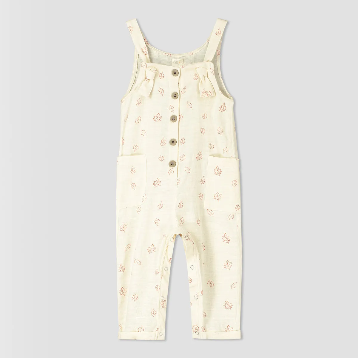 Cadan overall in ivory leaves