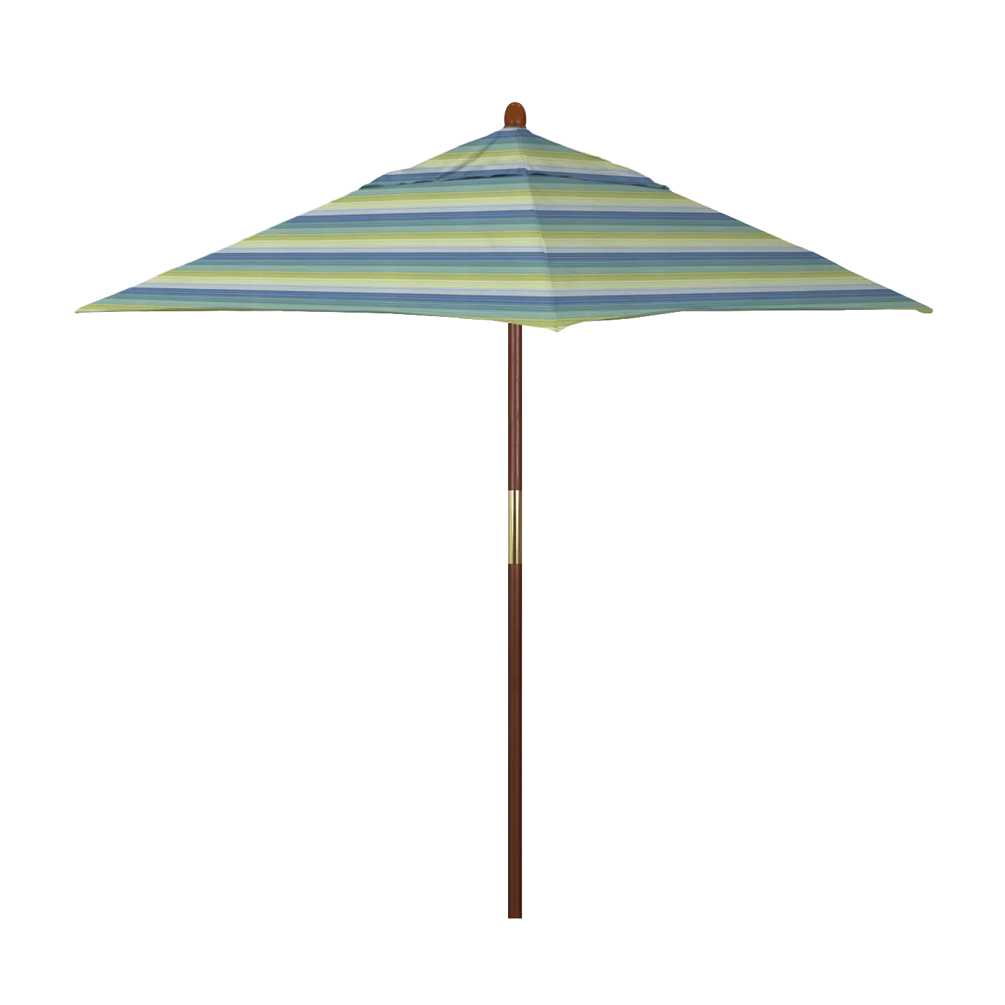 California Umbrella Grove Series 6 ft Square Commercial Patio Umbrella: Sturdy Hardwood Construction with Push Lift