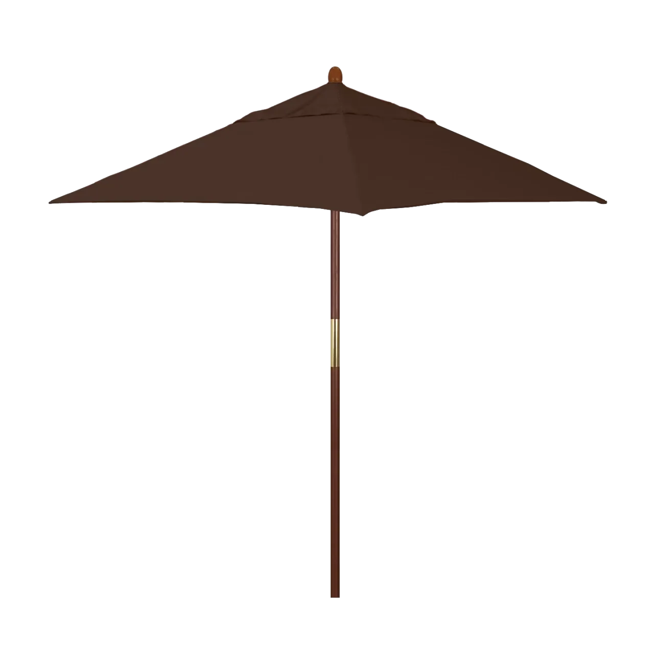 California Umbrella Grove Series 6 ft Square Commercial Patio Umbrella: Sturdy Hardwood Construction with Push Lift