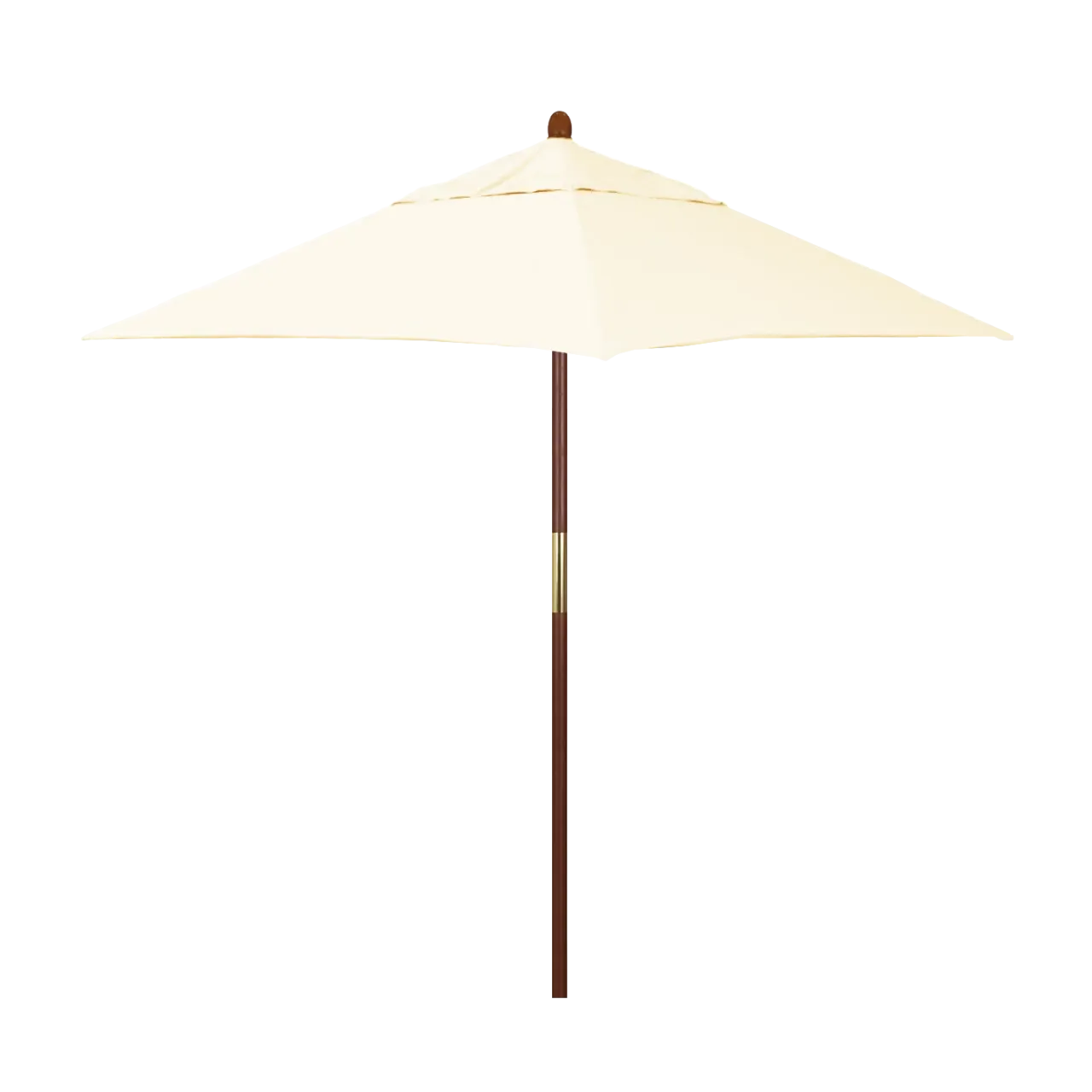 California Umbrella Grove Series 6 ft Square Commercial Patio Umbrella: Sturdy Hardwood Construction with Push Lift