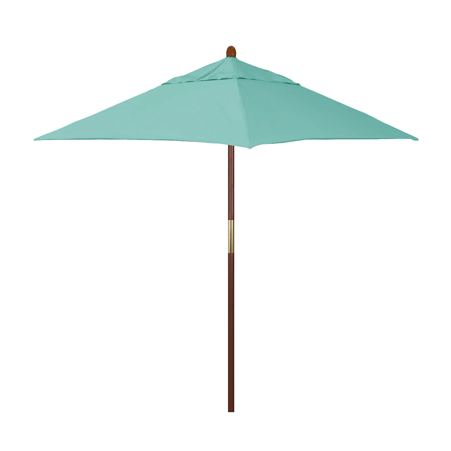 California Umbrella Grove Series 6 ft Square Commercial Patio Umbrella: Sturdy Hardwood Construction with Push Lift