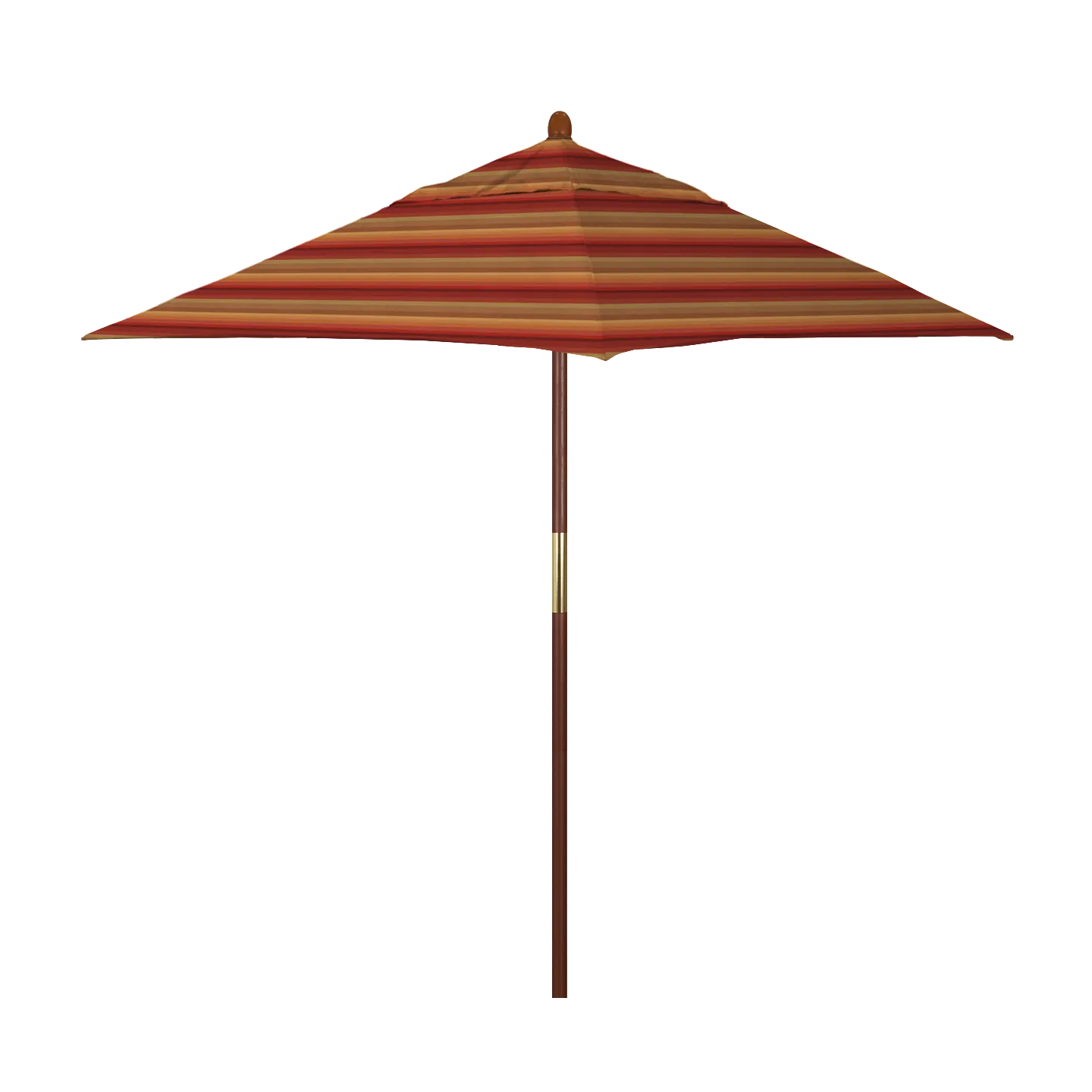 California Umbrella Grove Series 6 ft Square Commercial Patio Umbrella: Sturdy Hardwood Construction with Push Lift