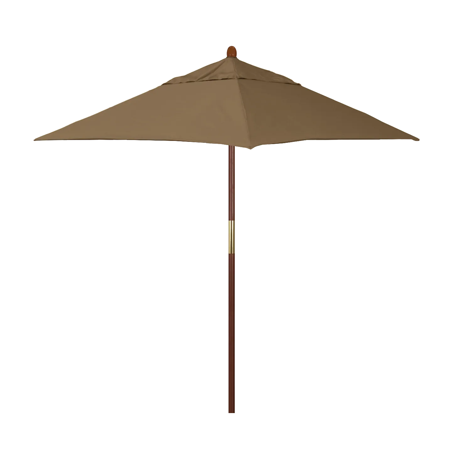 California Umbrella Grove Series 6 ft Square Commercial Patio Umbrella: Sturdy Hardwood Construction with Push Lift