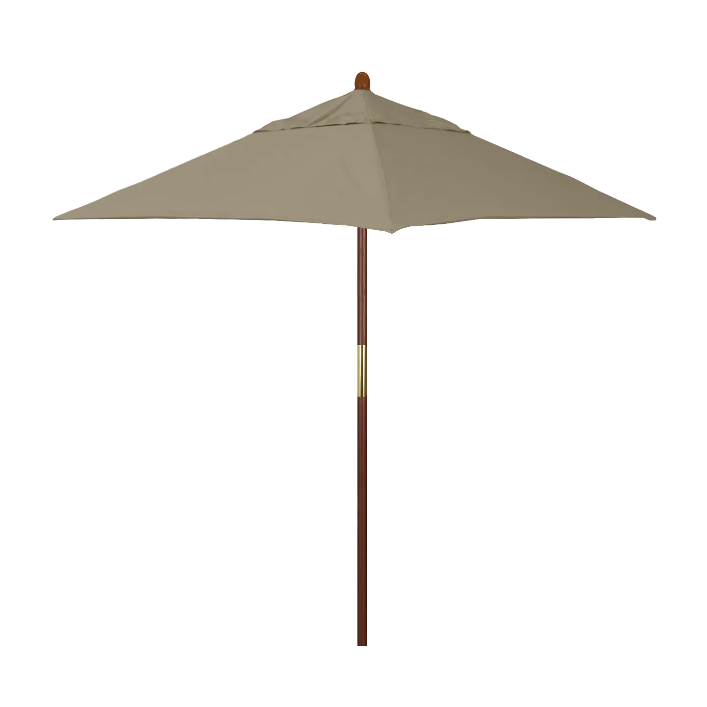 California Umbrella Grove Series 6 ft Square Commercial Patio Umbrella: Sturdy Hardwood Construction with Push Lift