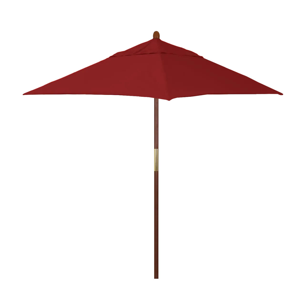 California Umbrella Grove Series 6 ft Square Commercial Patio Umbrella: Sturdy Hardwood Construction with Push Lift