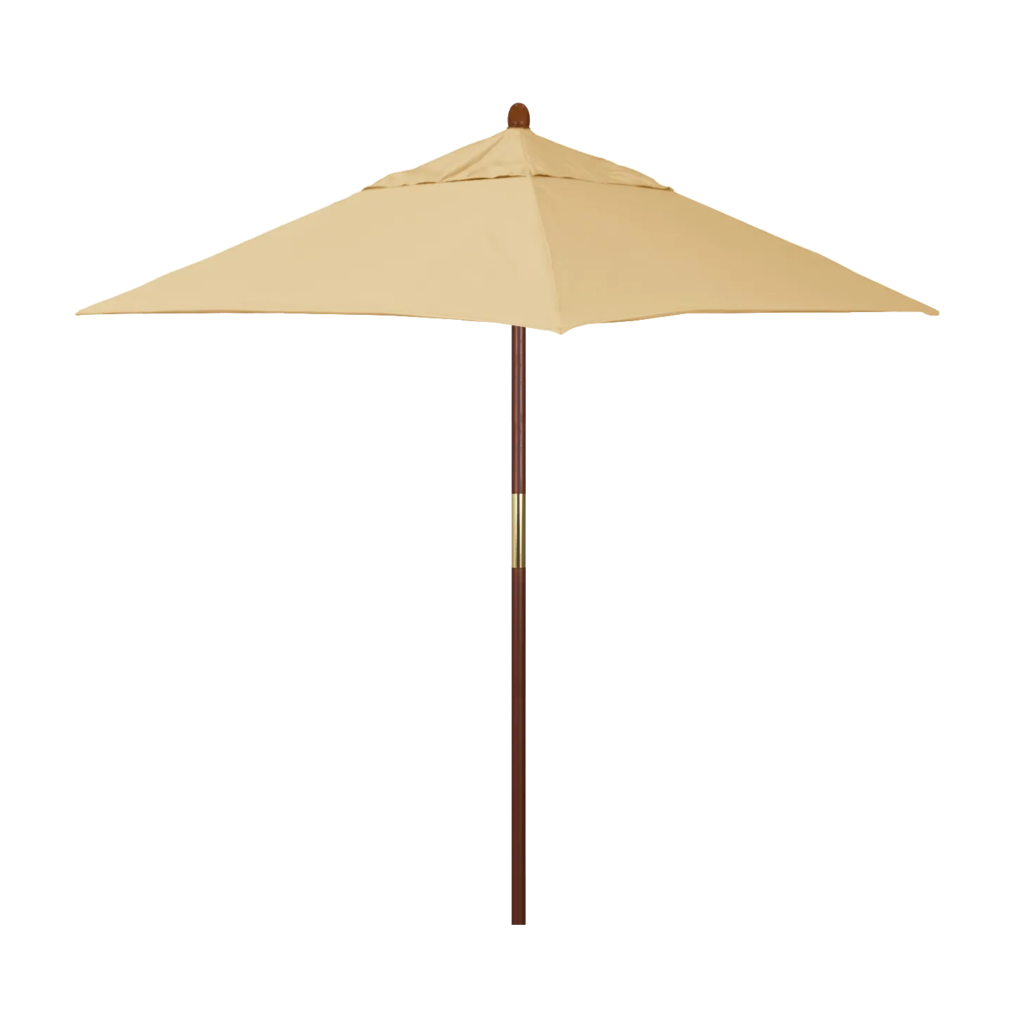 California Umbrella Grove Series 6 ft Square Commercial Patio Umbrella: Sturdy Hardwood Construction with Push Lift