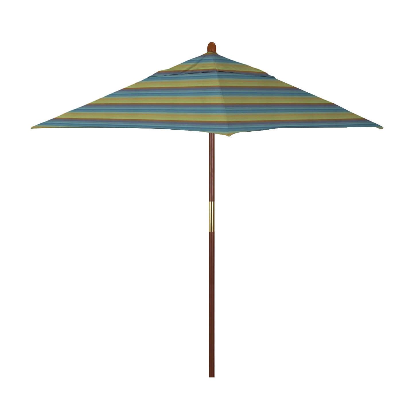 California Umbrella Grove Series 6 ft Square Commercial Patio Umbrella: Sturdy Hardwood Construction with Push Lift