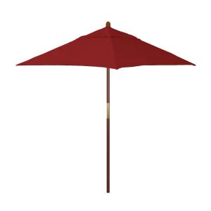 California Umbrella Grove Series 6 ft Square Commercial Patio Umbrella: Sturdy Hardwood Construction with Push Lift