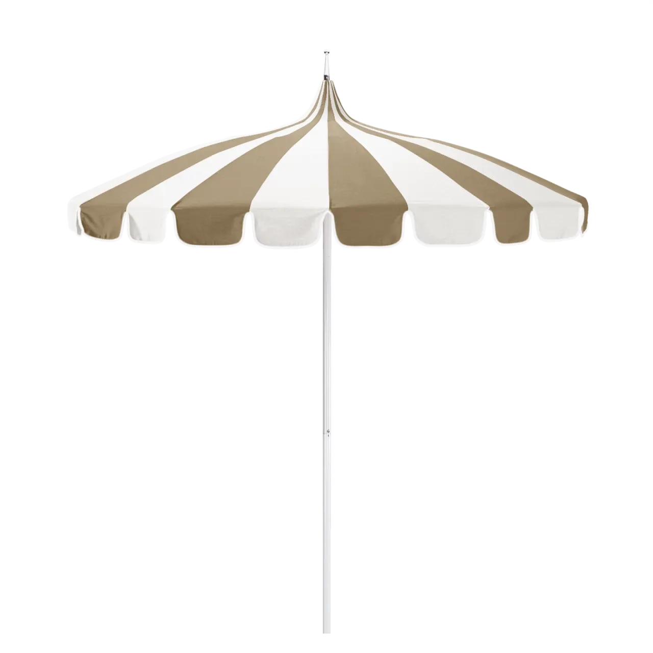 California Umbrella Pagoda Series 8.5 ft Residential Patio Umbrella - Elegant Pagoda Cut with Push Lift