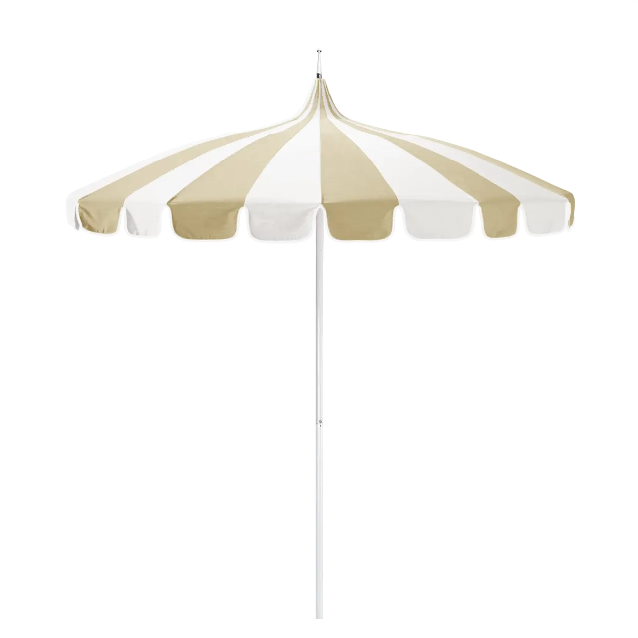 California Umbrella Pagoda Series 8.5 ft Residential Patio Umbrella - Elegant Pagoda Cut with Push Lift