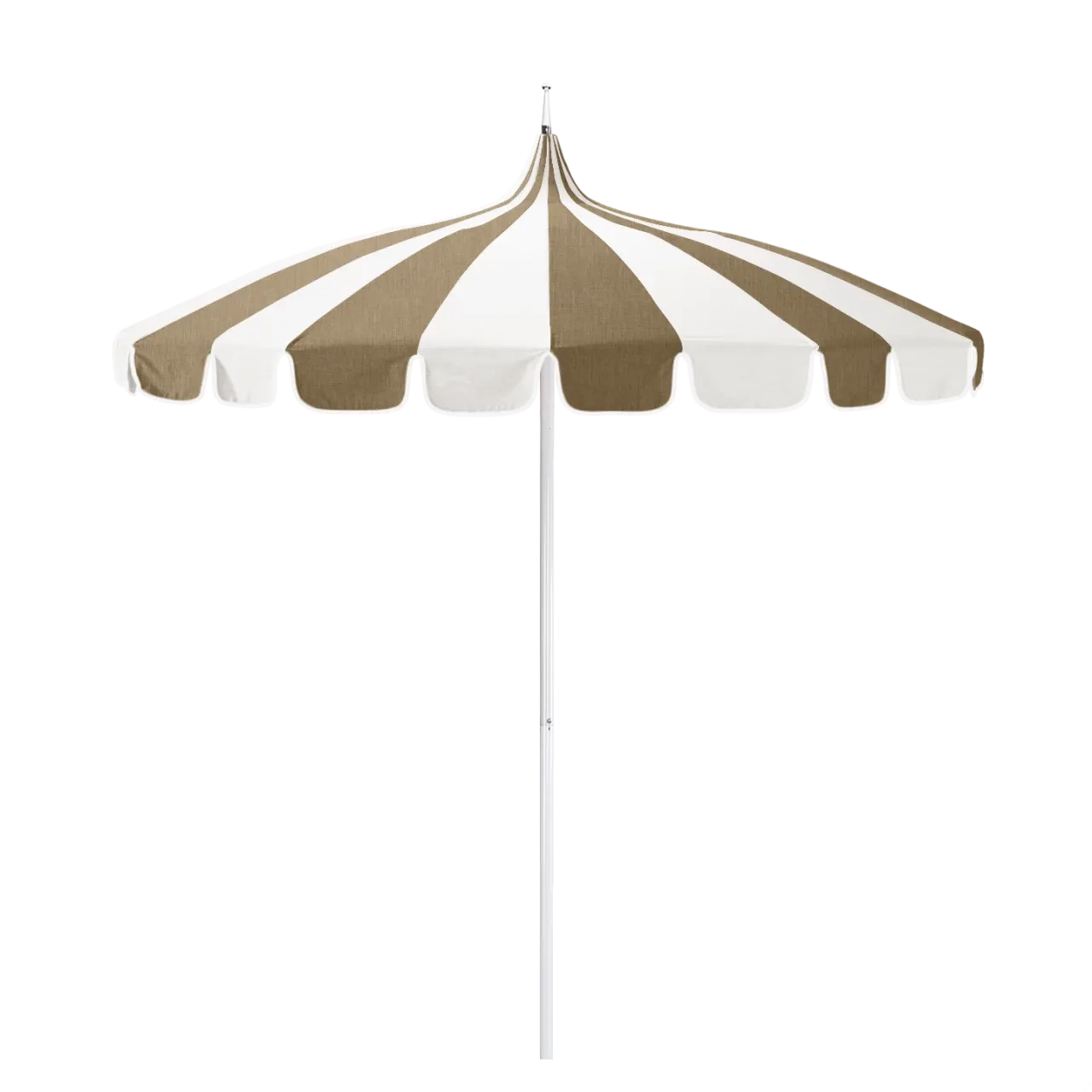 California Umbrella Pagoda Series 8.5 ft Residential Patio Umbrella - Elegant Pagoda Cut with Push Lift