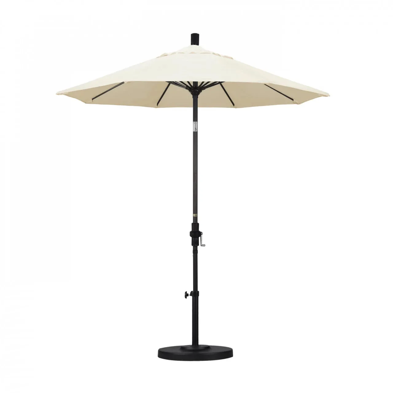 California Umbrella Sun Master Series 7.5 ft Patio Umbrella - Residential Grade with Collar Tilt and Crank Lift