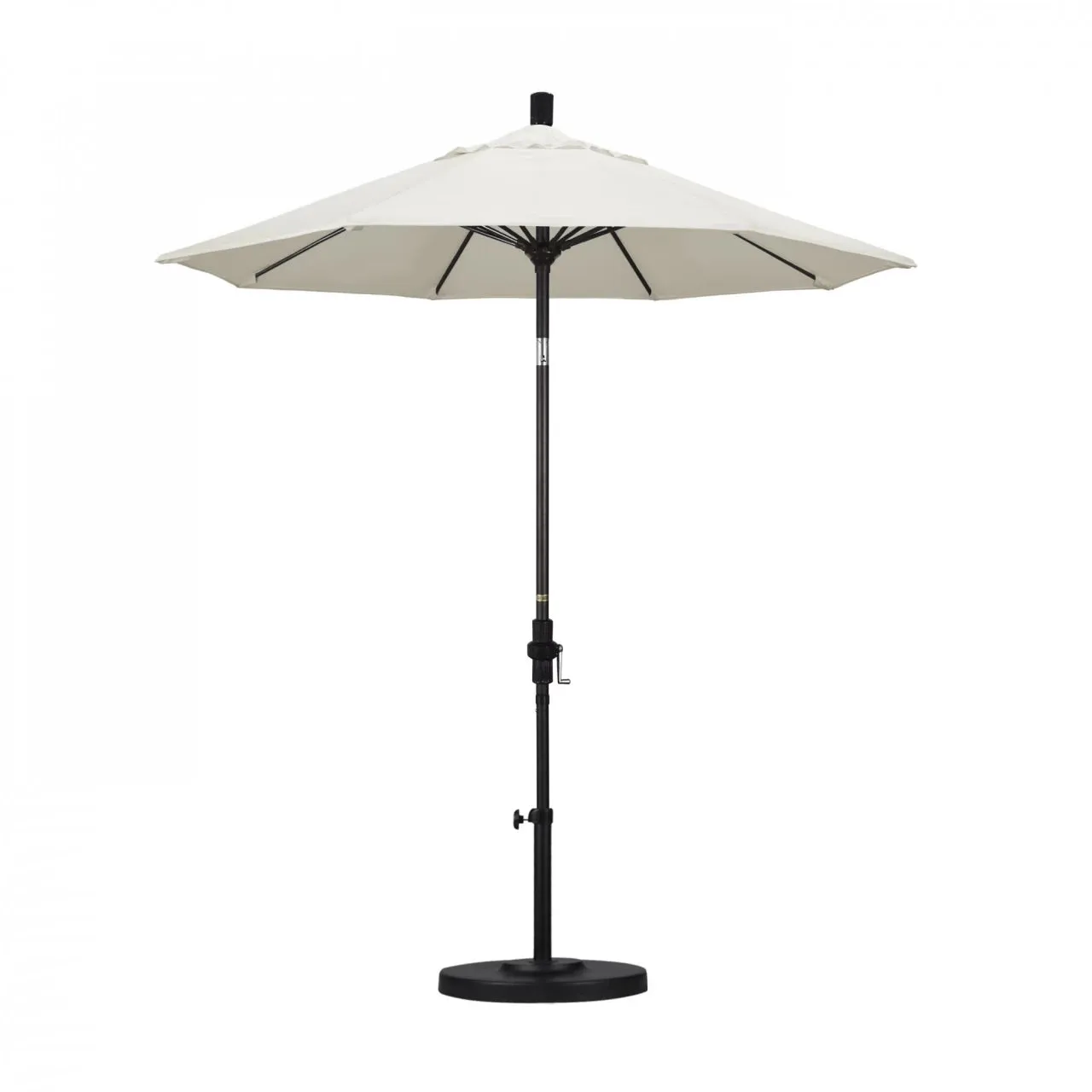 California Umbrella Sun Master Series 7.5 ft Patio Umbrella - Residential Grade with Collar Tilt and Crank Lift