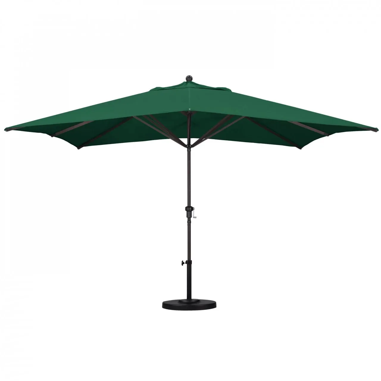 California Umbrella Tahoe Series Large 11 ft Rectangle Patio Umbrella - Residential Grade with Crank Lift