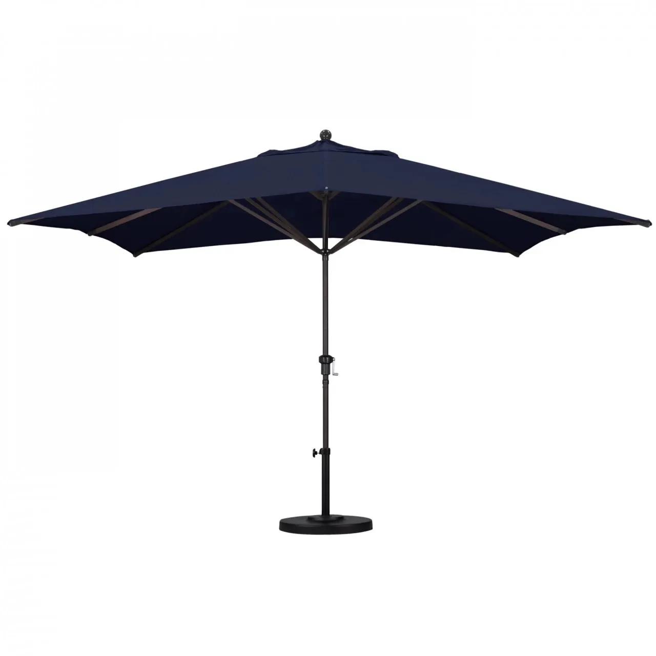 California Umbrella Tahoe Series Large 11 ft Rectangle Patio Umbrella - Residential Grade with Crank Lift