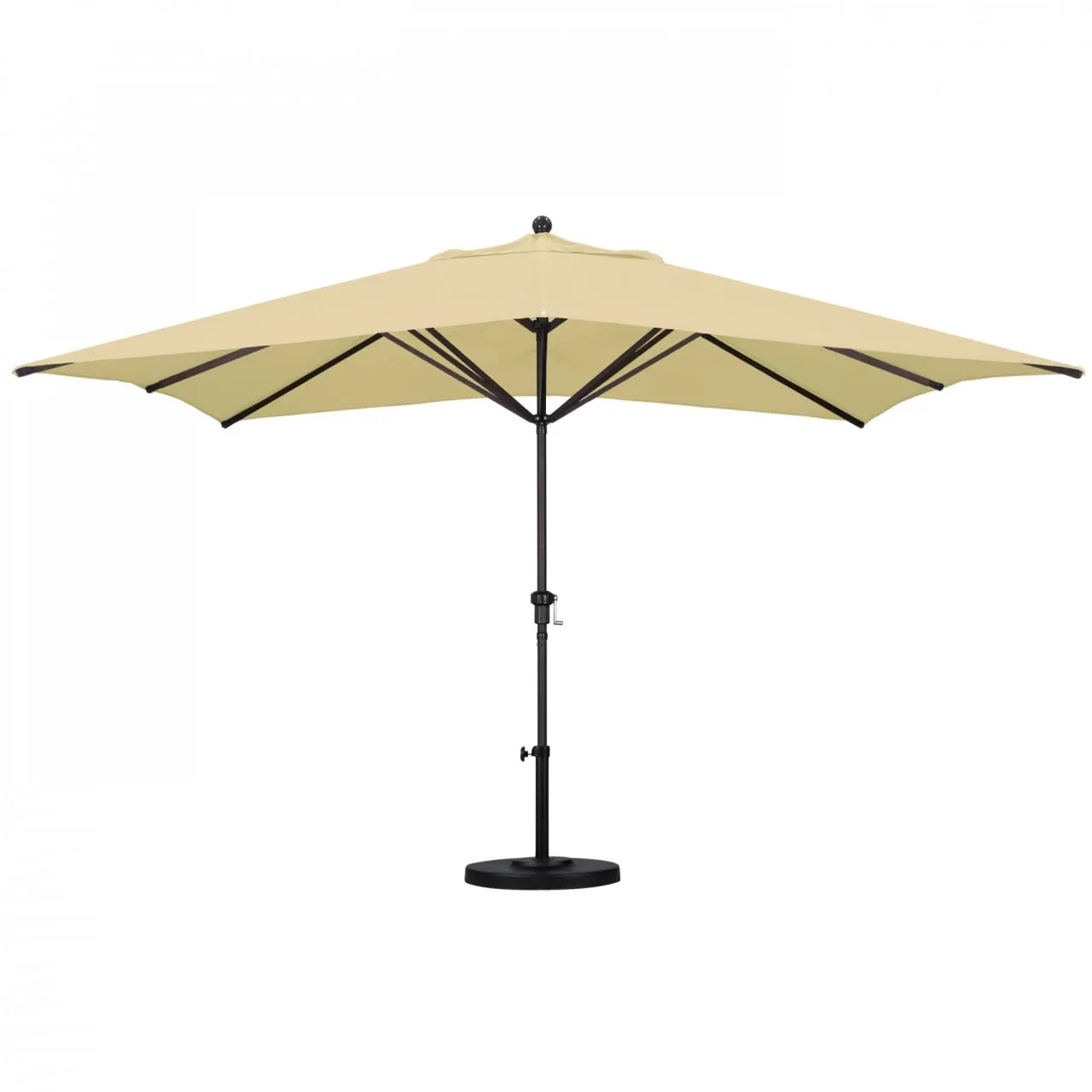 California Umbrella Tahoe Series Large 11 ft Rectangle Patio Umbrella - Residential Grade with Crank Lift