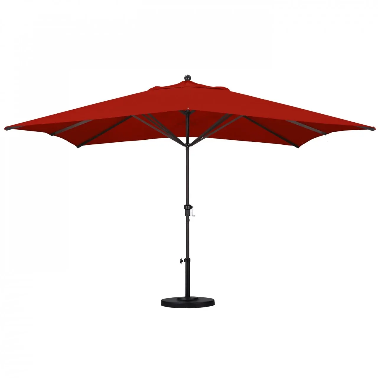 California Umbrella Tahoe Series Large 11 ft Rectangle Patio Umbrella - Residential Grade with Crank Lift