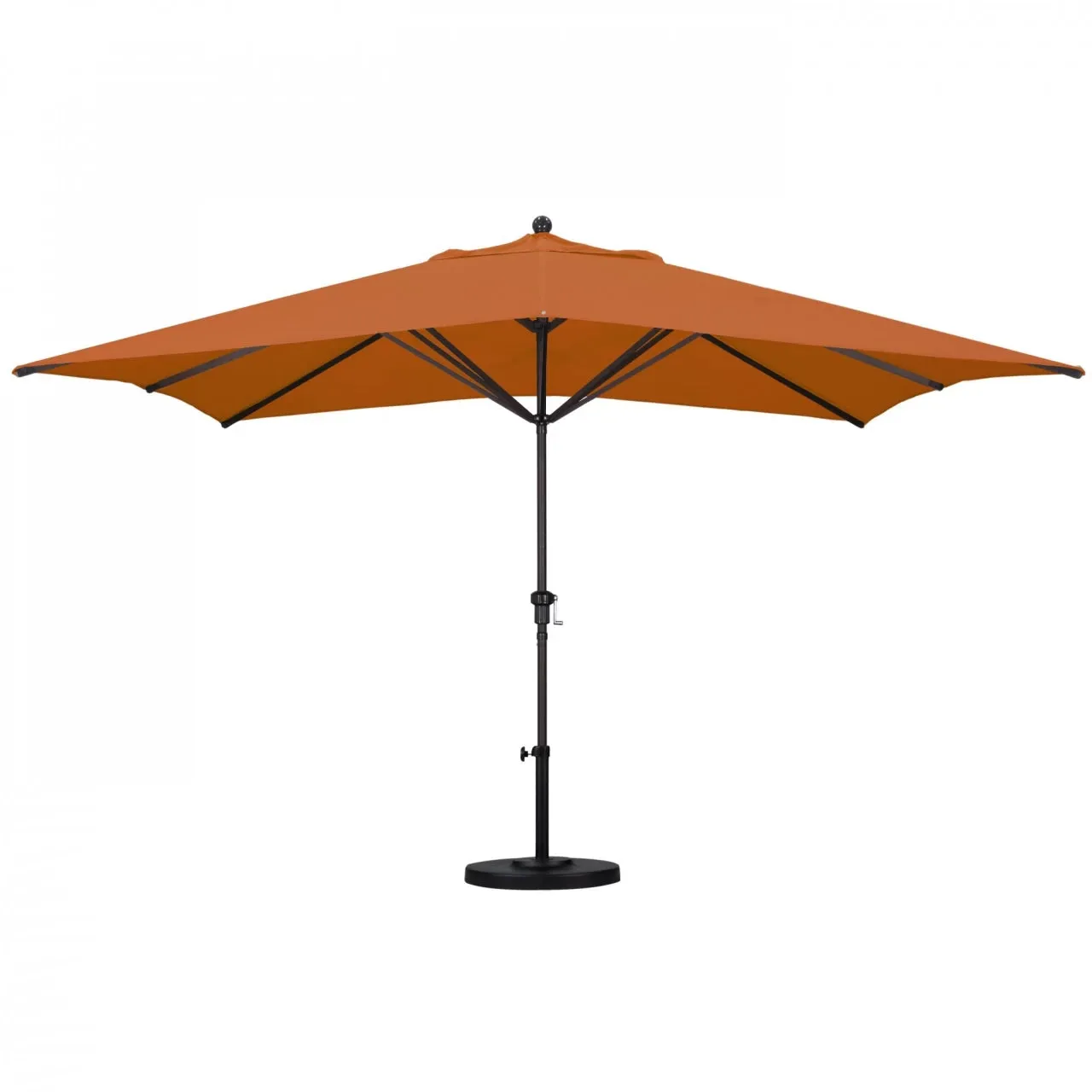 California Umbrella Tahoe Series Large 11 ft Rectangle Patio Umbrella - Residential Grade with Crank Lift