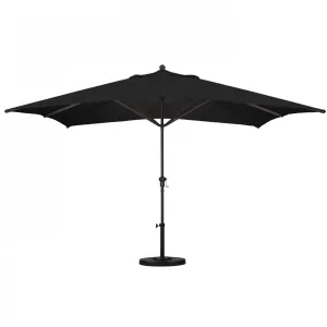 California Umbrella Tahoe Series Large 11 ft Rectangle Patio Umbrella - Residential Grade with Crank Lift