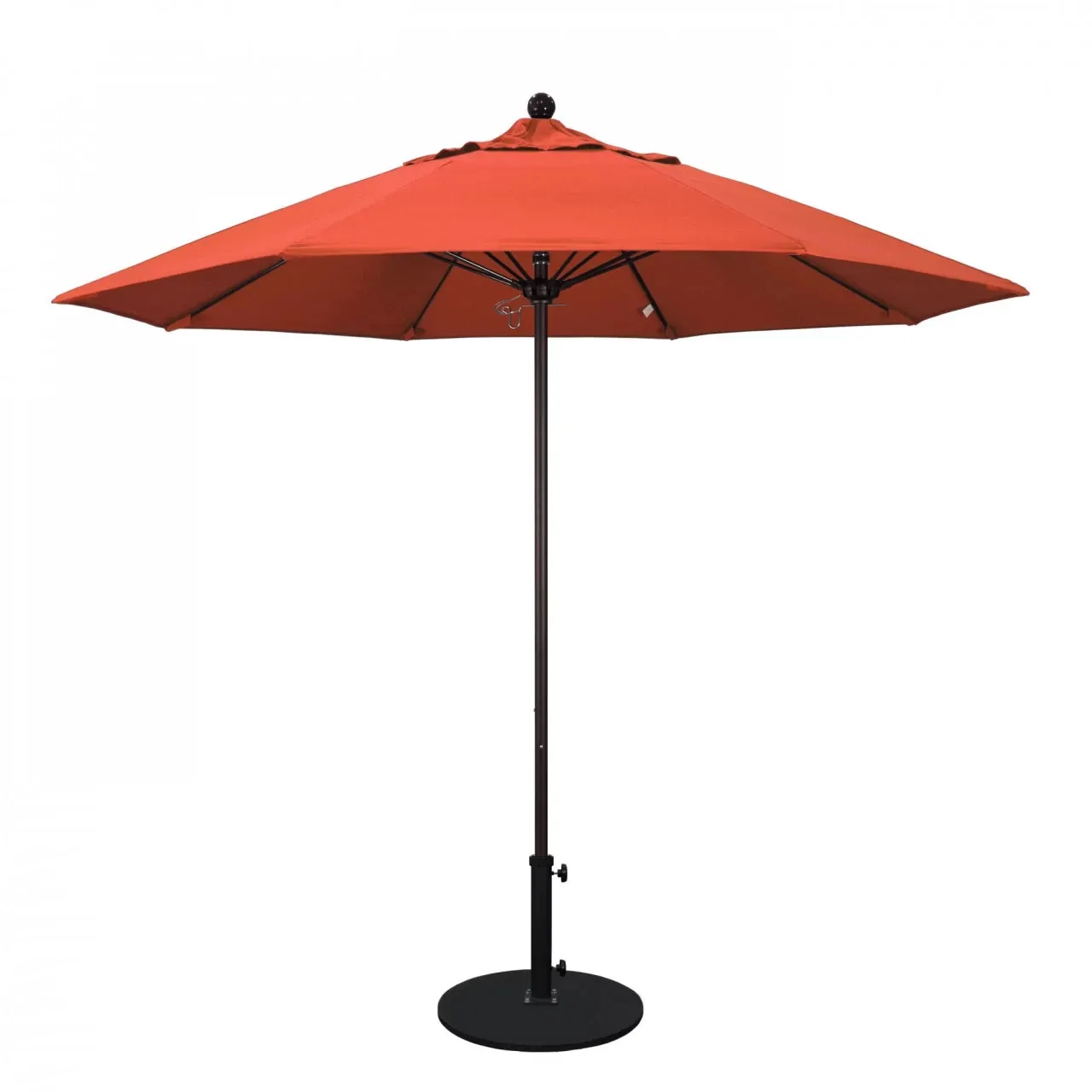 California Umbrella Venture Series 9 foot Commercial Patio Umbrella - Sturdy Aluminum Pole with Push Lift and Fiberglass Ribs