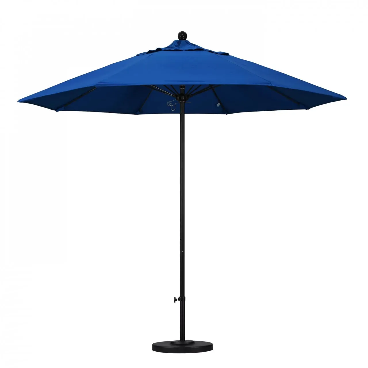 California Umbrella Venture Series 9 foot Commercial Patio Umbrella - Sturdy Aluminum Pole with Push Lift and Fiberglass Ribs