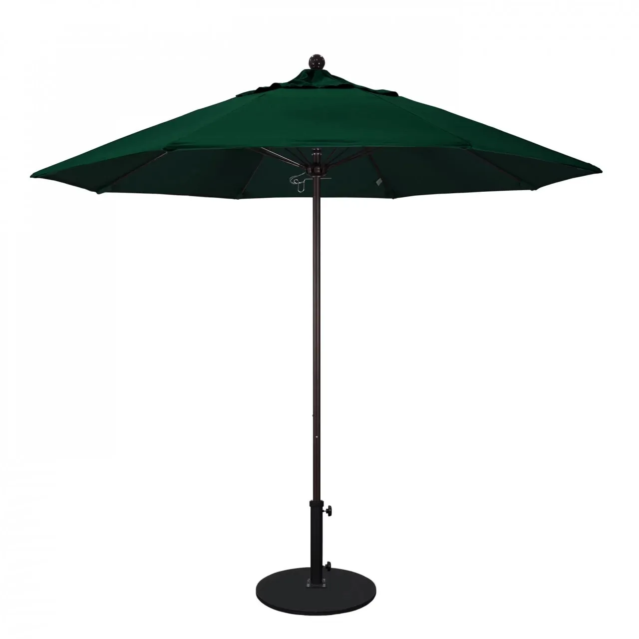 California Umbrella Venture Series 9 foot Commercial Patio Umbrella - Sturdy Aluminum Pole with Push Lift and Fiberglass Ribs