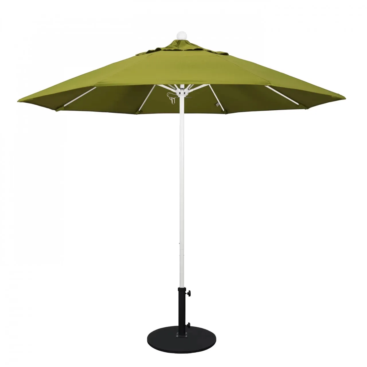 California Umbrella Venture Series 9 foot Commercial Patio Umbrella - Sturdy Aluminum Pole with Push Lift and Fiberglass Ribs