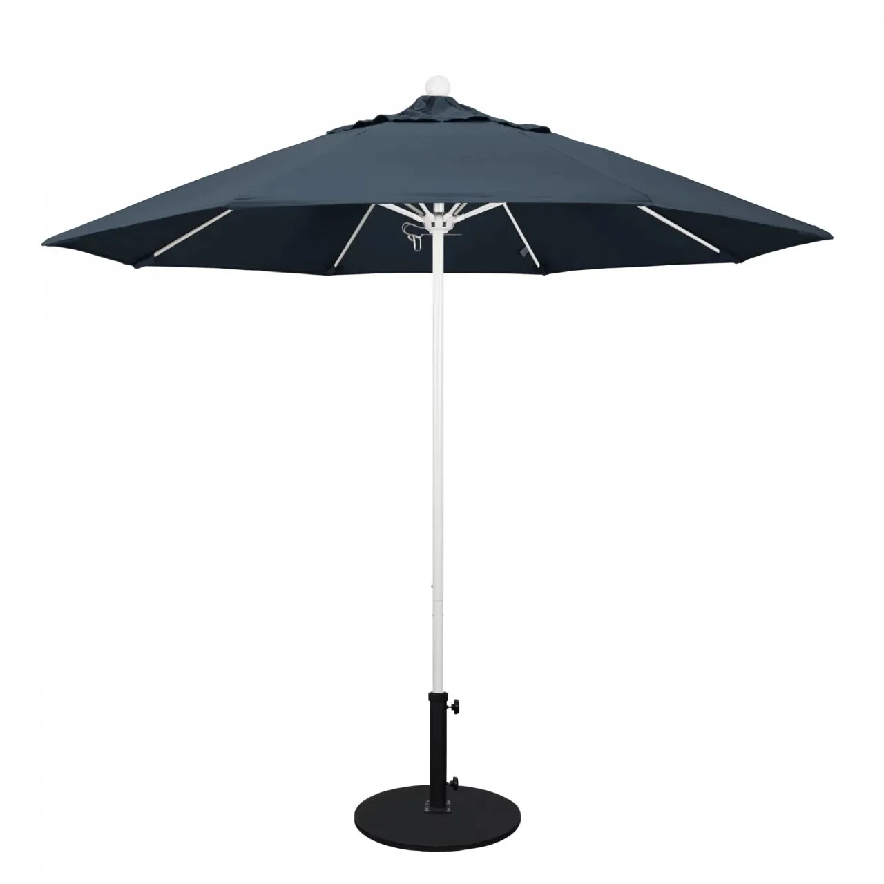 California Umbrella Venture Series 9 foot Commercial Patio Umbrella - Sturdy Aluminum Pole with Push Lift and Fiberglass Ribs