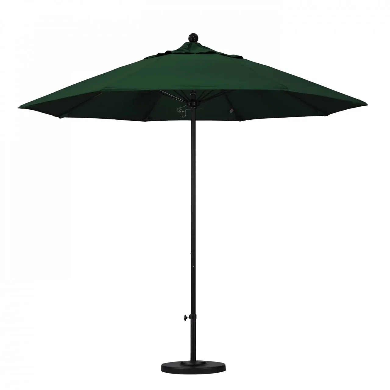 California Umbrella Venture Series 9 foot Commercial Patio Umbrella - Sturdy Aluminum Pole with Push Lift and Fiberglass Ribs