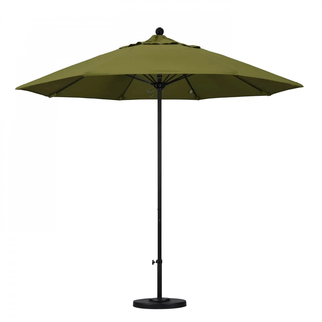 California Umbrella Venture Series 9 foot Commercial Patio Umbrella - Sturdy Aluminum Pole with Push Lift and Fiberglass Ribs