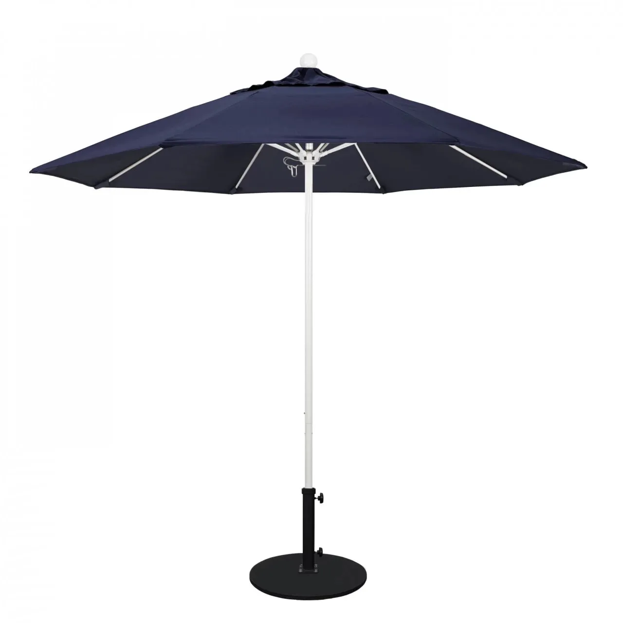 California Umbrella Venture Series 9 foot Commercial Patio Umbrella - Sturdy Aluminum Pole with Push Lift and Fiberglass Ribs