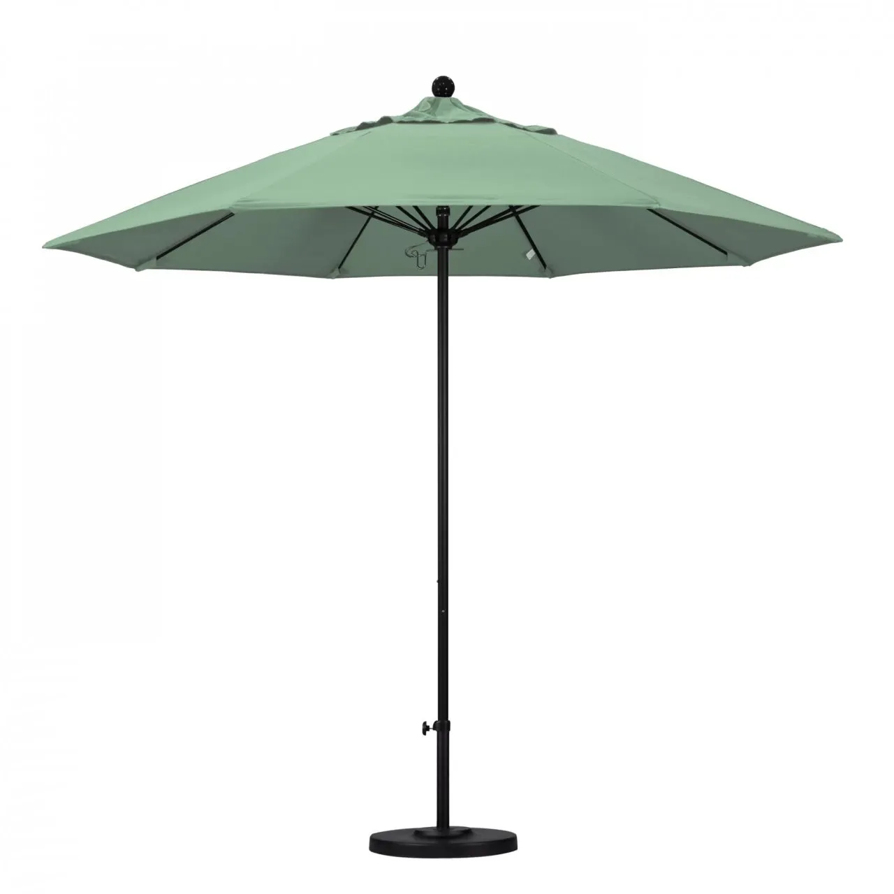 California Umbrella Venture Series 9 foot Commercial Patio Umbrella - Sturdy Aluminum Pole with Push Lift and Fiberglass Ribs