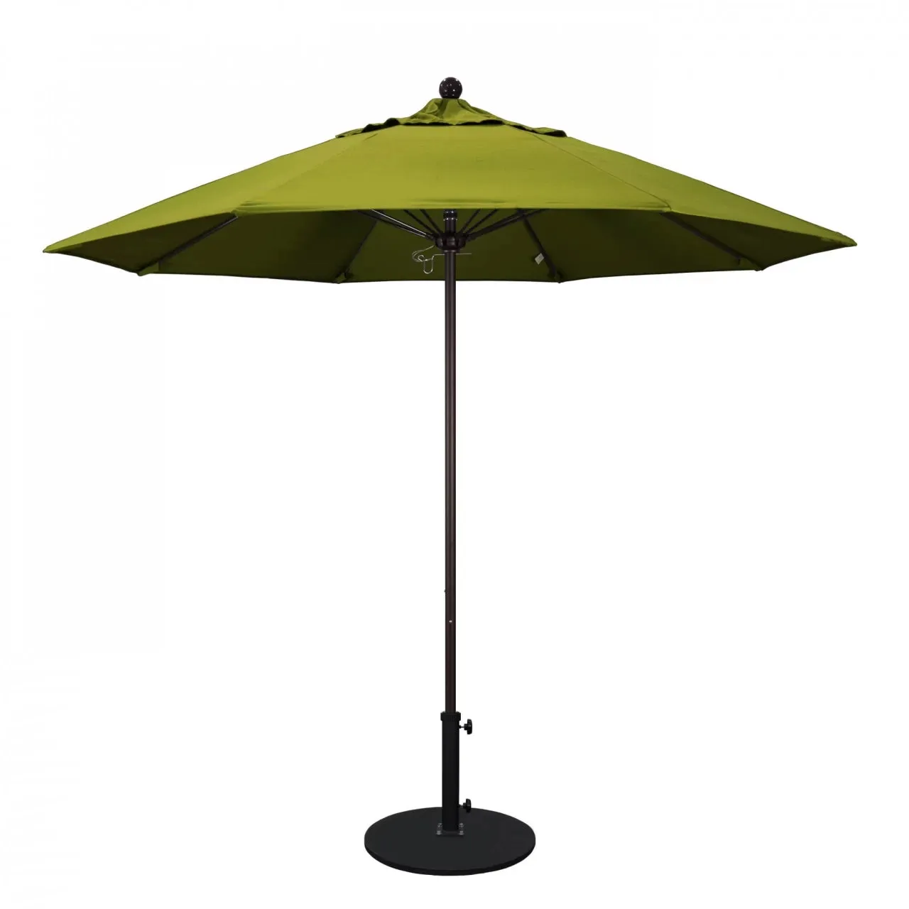 California Umbrella Venture Series 9 foot Commercial Patio Umbrella - Sturdy Aluminum Pole with Push Lift and Fiberglass Ribs