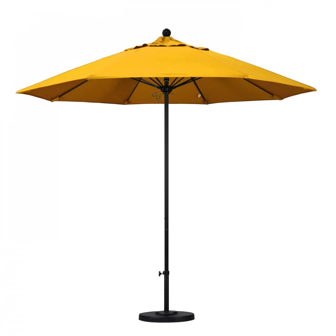 California Umbrella Venture Series 9 foot Commercial Patio Umbrella - Sturdy Aluminum Pole with Push Lift and Fiberglass Ribs