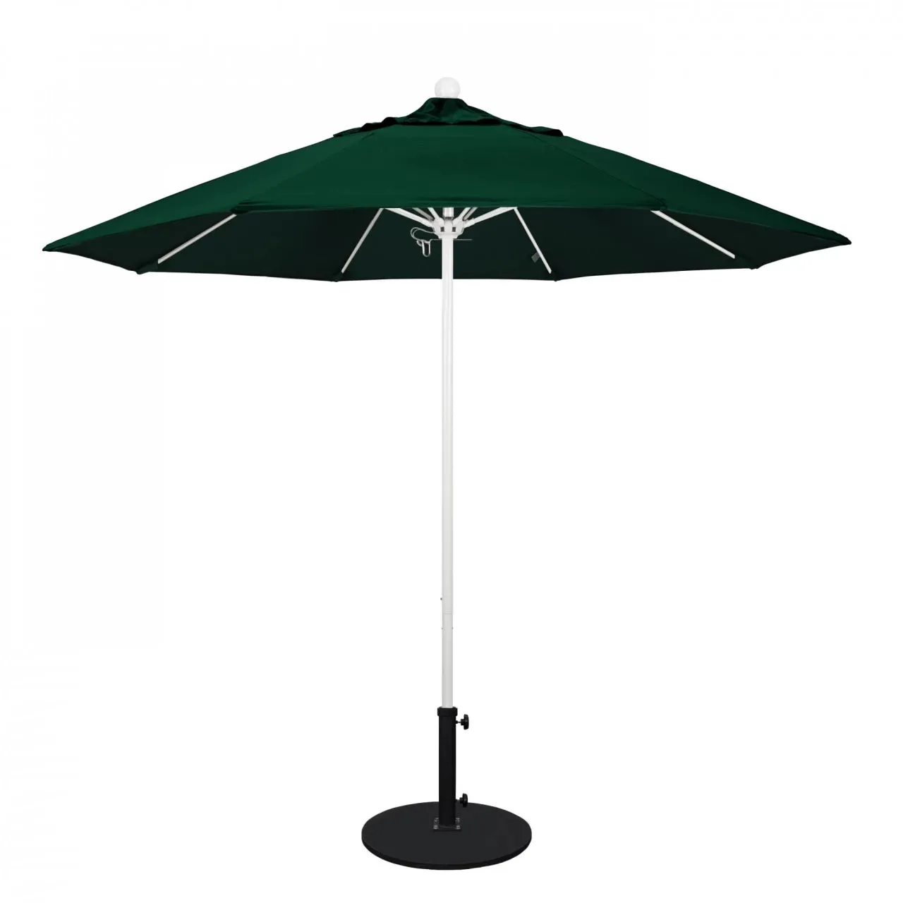 California Umbrella Venture Series 9 foot Commercial Patio Umbrella - Sturdy Aluminum Pole with Push Lift and Fiberglass Ribs