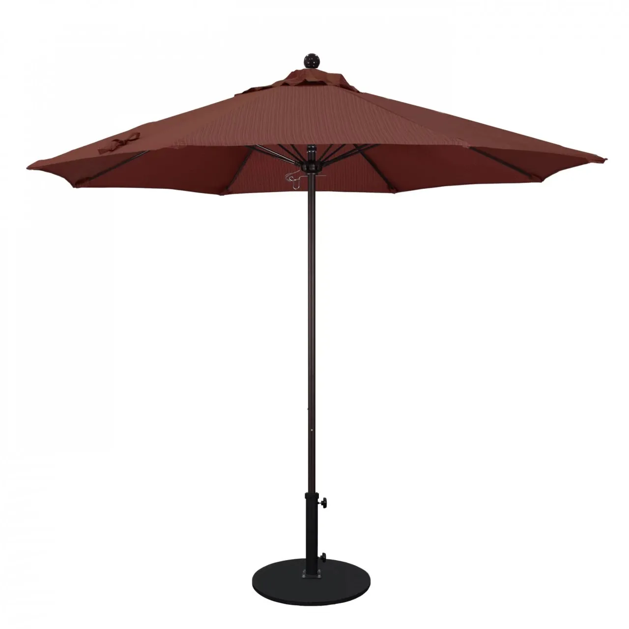 California Umbrella Venture Series 9 foot Commercial Patio Umbrella - Sturdy Aluminum Pole with Push Lift and Fiberglass Ribs