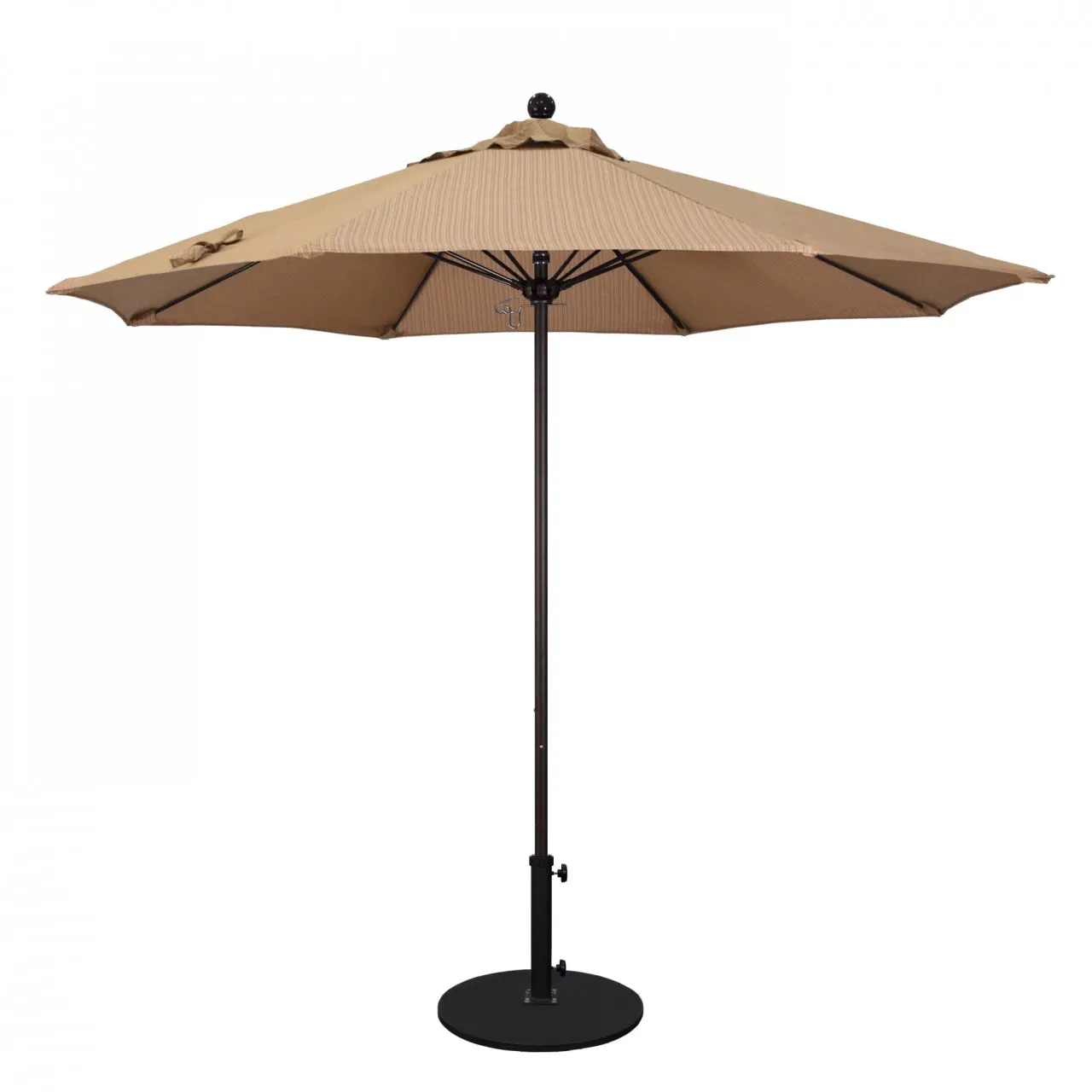 California Umbrella Venture Series 9 foot Commercial Patio Umbrella - Sturdy Aluminum Pole with Push Lift and Fiberglass Ribs