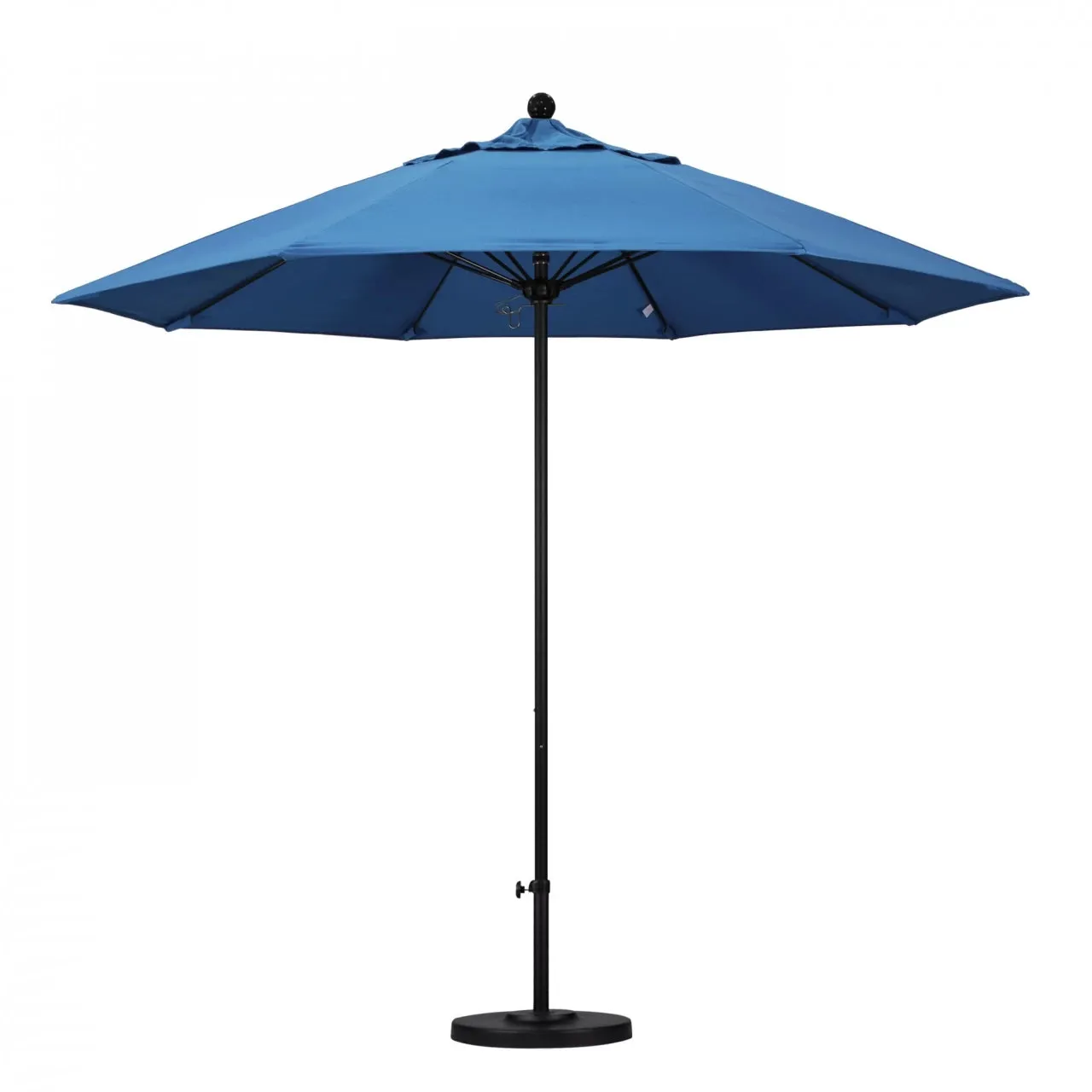 California Umbrella Venture Series 9 foot Commercial Patio Umbrella - Sturdy Aluminum Pole with Push Lift and Fiberglass Ribs