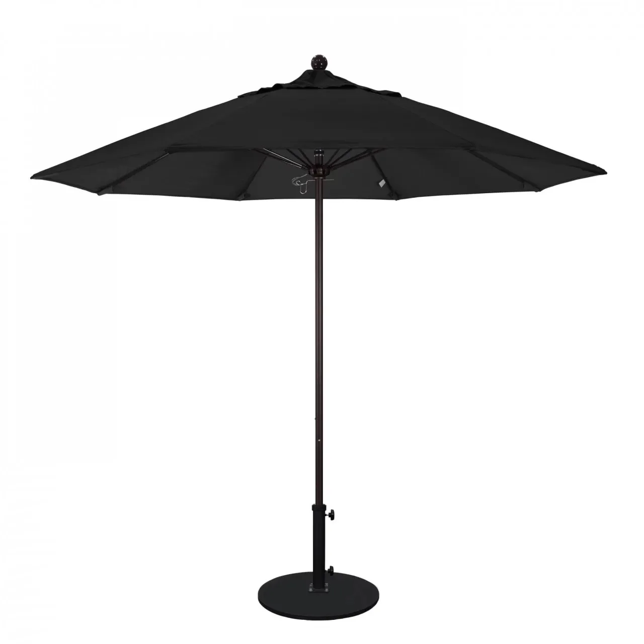 California Umbrella Venture Series 9 foot Commercial Patio Umbrella - Sturdy Aluminum Pole with Push Lift and Fiberglass Ribs