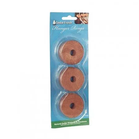 Cedar Clothes Hanger Rings 6 Pack