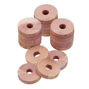 Cedar Coat Hanger Rings 20 Pack