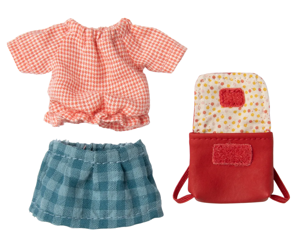 Clothes & Bag, Big Sister - Red